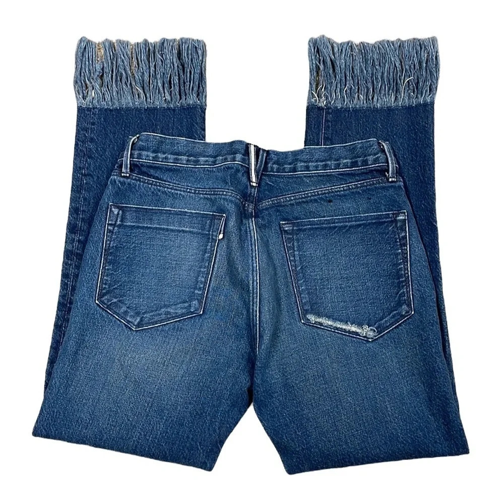 3x1 Jeans Fringe Straight Crop Jean - Picture 8 of 12